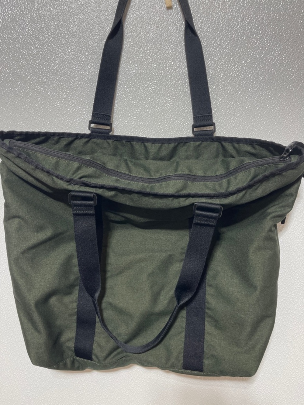 2/$40 Nike Olive Green Messenger Tote with Black Straps - Picture 4 of 10